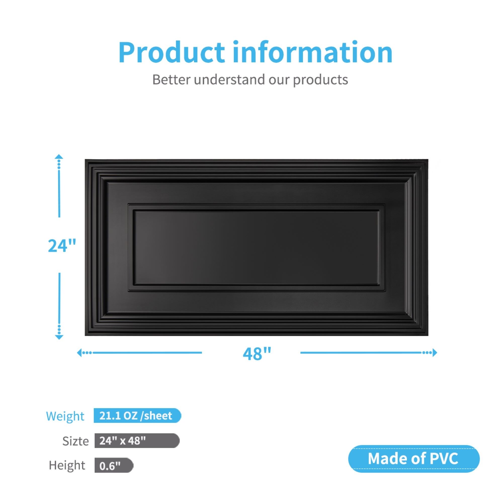 Art3d 3D PVC Drop Ceiling Tiles, 3D Wall Panels, 2x4 ft. - Picture 8 of 15