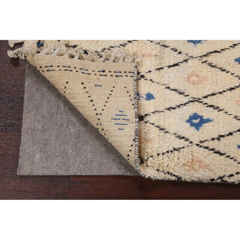 Trellis Moroccan Oriental Wool Area Rug Hand-knotted Decorative Carpet - 5'11" x 9'5"