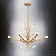 preview thumbnail 4 of 3, Luxury Glam Chandelier, 24.5H x 29W, with Cosmopolitan Style, Brushed Weathered Brass, UQL5460 by Urban Ambiance