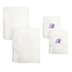 preview thumbnail 5 of 27, Sweet Kids 2-piece White Turkish Cotton Bath and Hand Towel Set with Lavender Purple Monogrammed Initial white/purple b