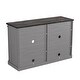 preview thumbnail 22 of 23, 47" Rustic Farmhouse Barn Door TV Stand for 55" TVs