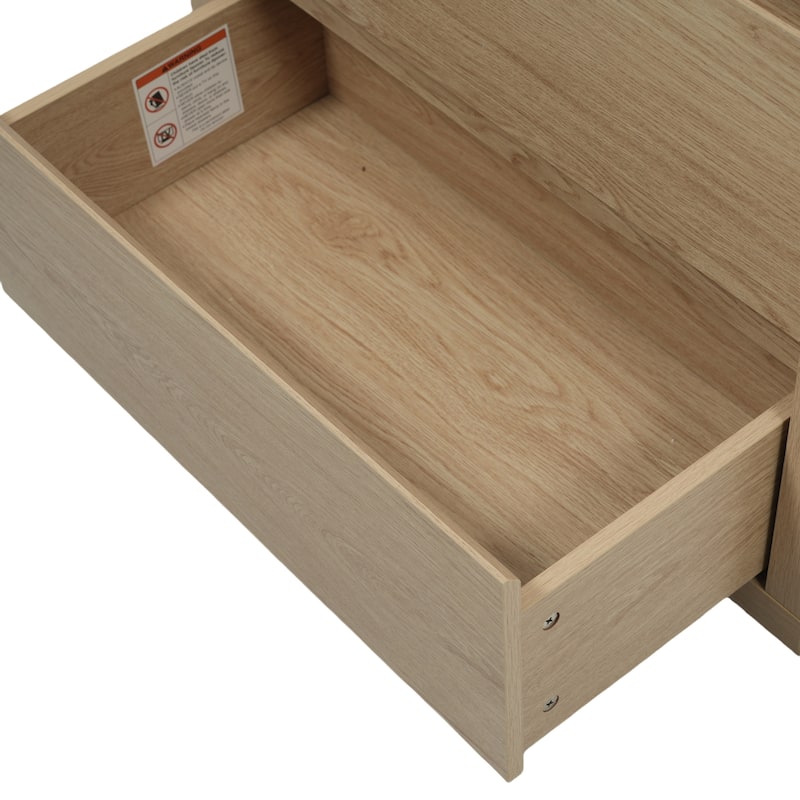 30"Bathroom Vanity with Ceramic Sink and 2 Drawers, Freestanding Vanity with Smooth Drawer Slides & Waterproof Finish