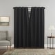 preview thumbnail 20 of 31, Sun Zero Treviso Linen Blend Magnetic Closure Total Blackout Back Tab 1-Piece Curtain Panel, Single Panel