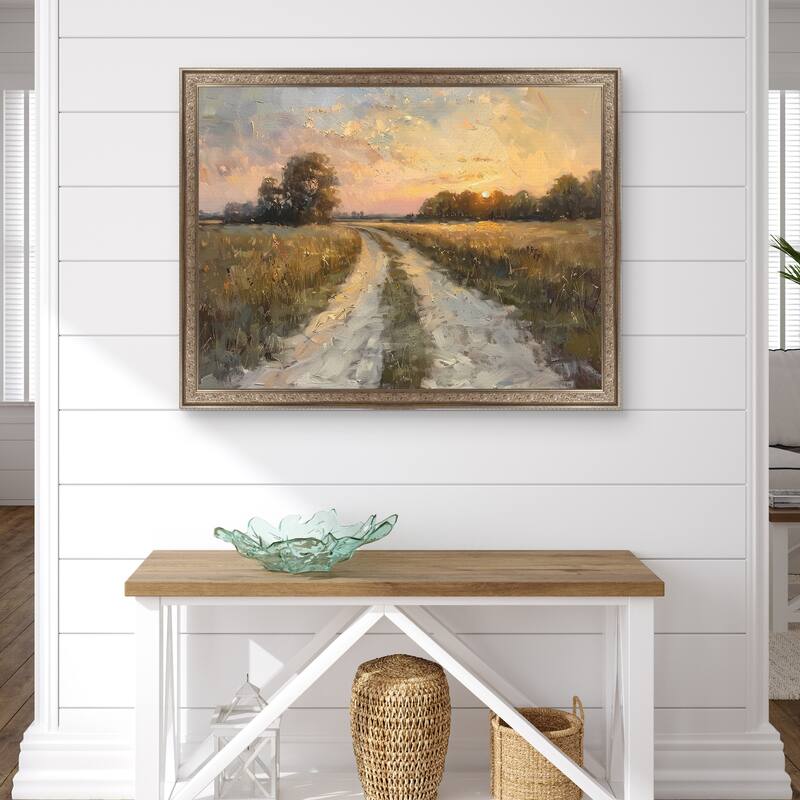 Masterpiece Art Gallery| Country Roads by Petals Prints Design - Framed Canvas Art Print