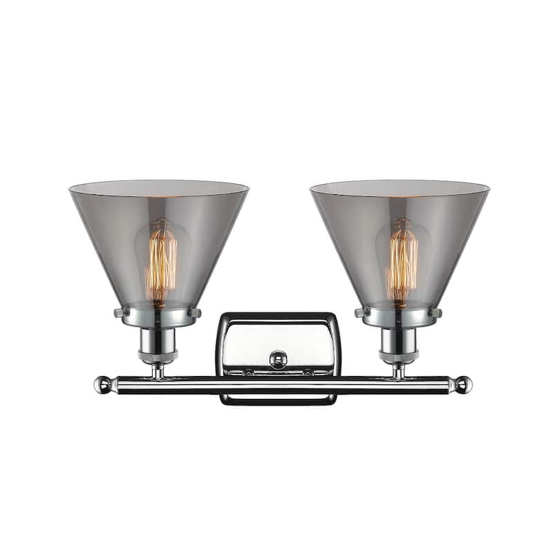 Innovations Lighting Large Cone 2 Light 16" Wide Vanity Light
