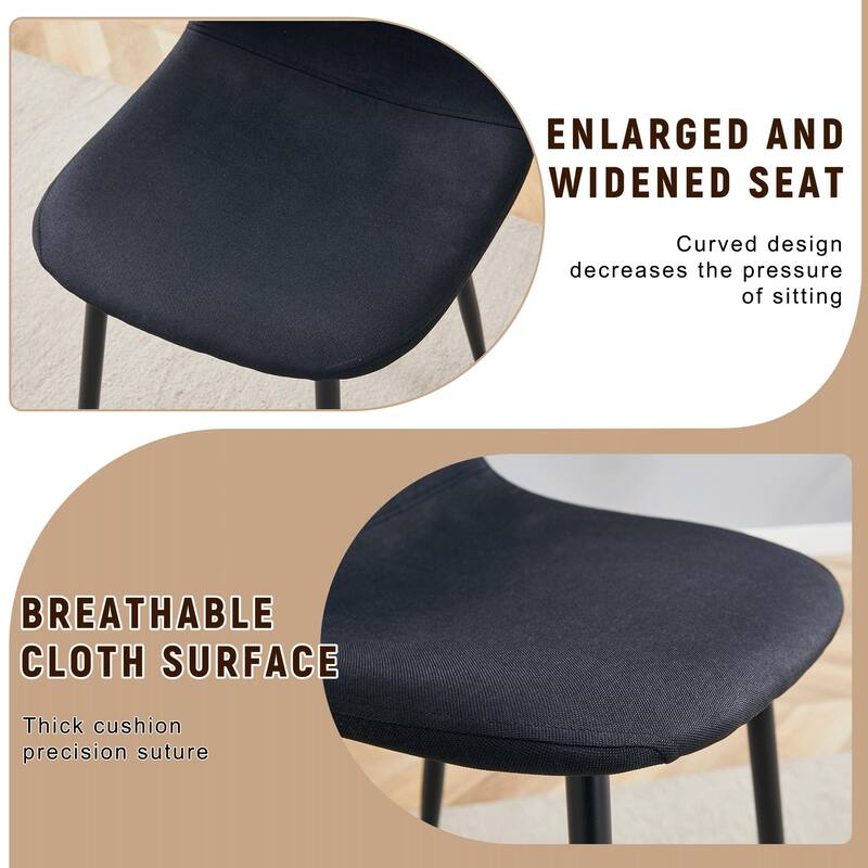 9-Piece Spliced Dining Table Set with Storage, 71x35.4 Inch Table & 8 High-Resilience Fabric Chairs