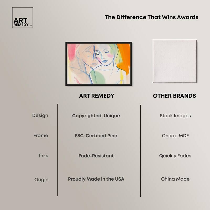 Brushstroke Bond Canvas by Art Remedy