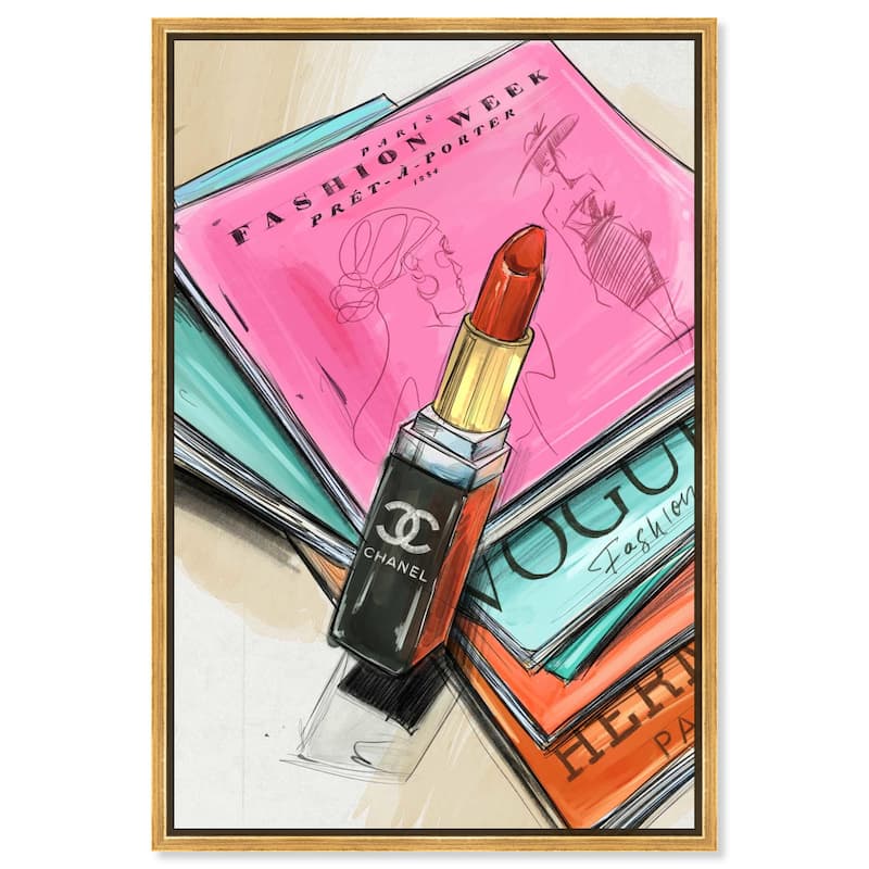 Fashion Sketches Canvas by Art Remedy - Gold - 20" x 30"