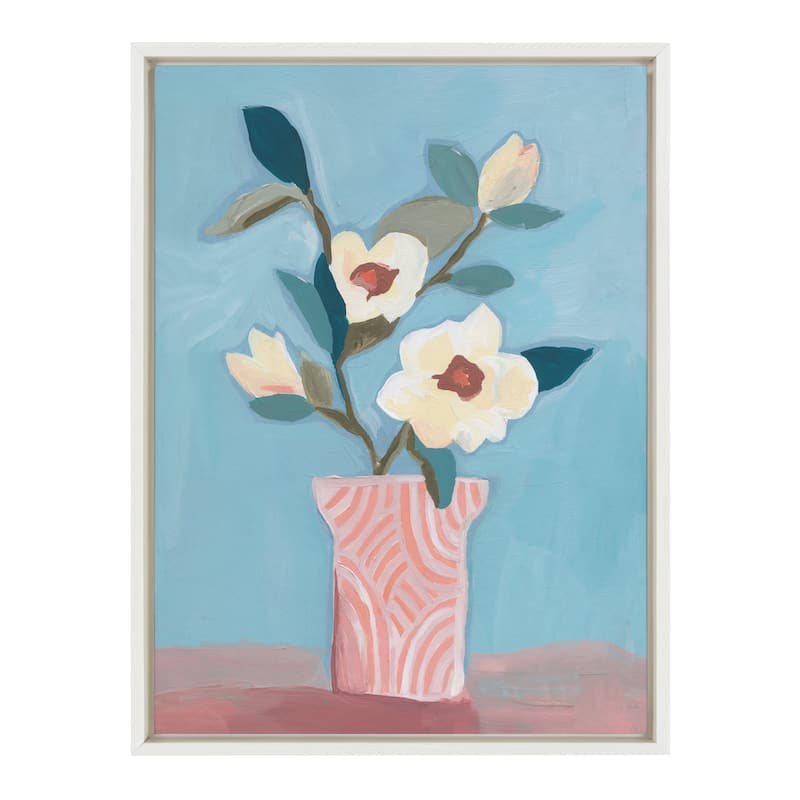 Kate and Laurel Sylvie Magnolia Canvas by Kate Aurelia Holloway