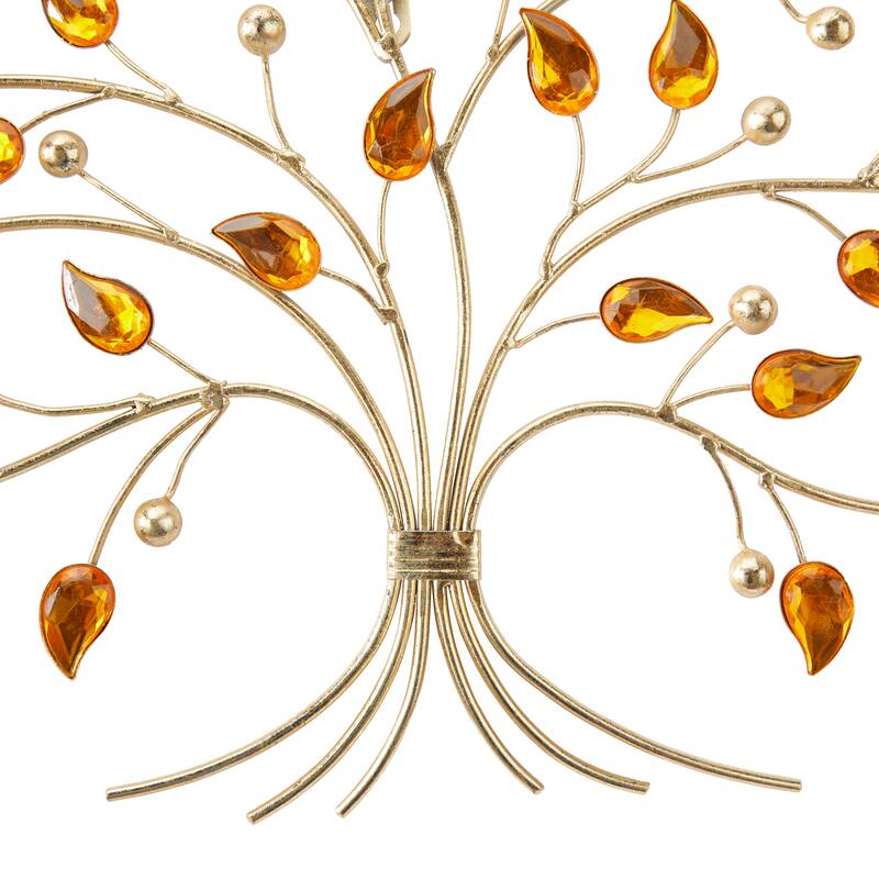 Silver Metal Tree Wall Decor