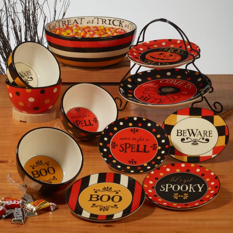 Certified International Spooky Halloween 110oz.Deep Bowl - 110 oz.