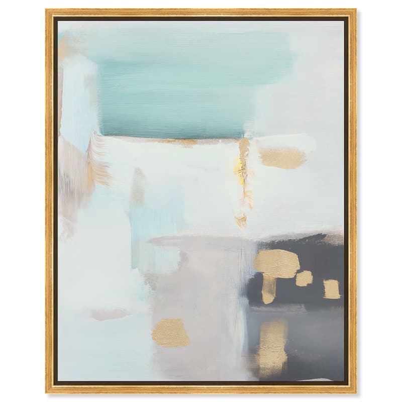 Misty Luxe III Canvas by Art Remedy - 24" x 30" - Gold
