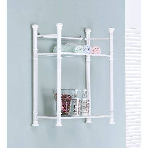 Shop Monarch Specialties Wall Mounted Shelving Unit I Wall Mounted Shelving Unit With Tempered Glass Shelves Free Shipping Today Overstock 16415672