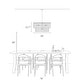 preview thumbnail 13 of 12, Ravy Farmhouse 6-Light Drum Rattan Chandelier Coastal Natural Pendant Light for Kitchen Dining Room - D 26" x H 15.7"