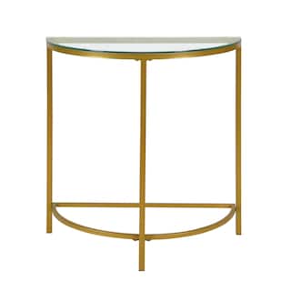 Carolina Living Fenice Demilune Console Table - Gold