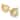 Set of 2 Gold Leaf Candy Bowl