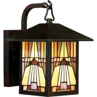 Inglenook 1-Light Outdoor Wall Lantern in Valiant Bronze
