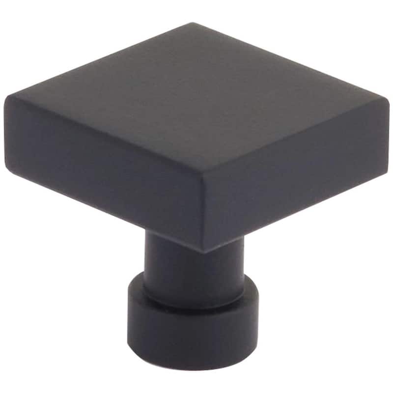 Schaub and Company 211115 NOHO 1-1/4" Flat Modern Square Solid Metal - Matte Black
