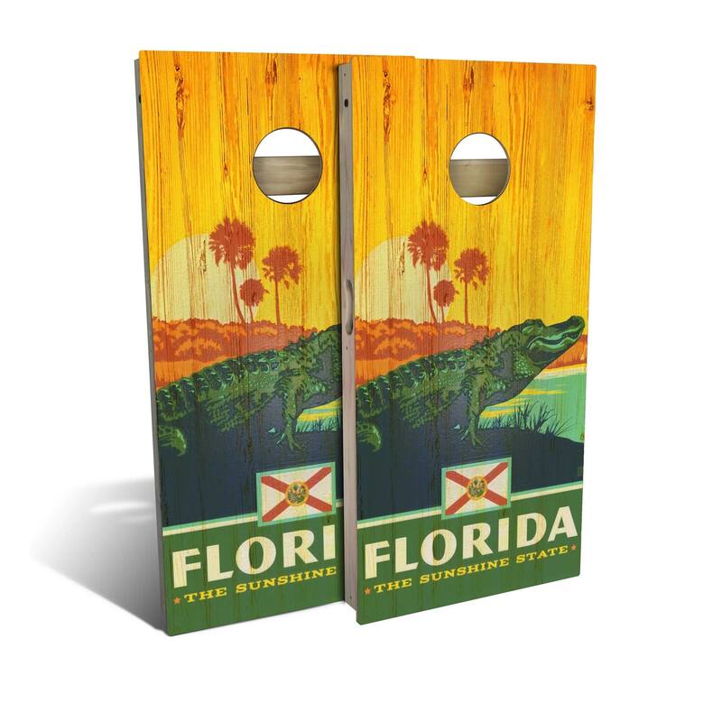 Florida State Pride Outdoor Cornhole Board Set
