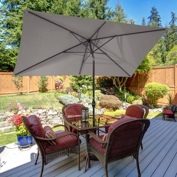 7ft patio table umbrella AOOLIMICS 10 x 7Ft Patio Table Umbrellas With Aluminum Frame - Bed Bath &  Beyond