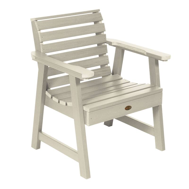 Highwood Commercial Grade Glennville Lounge Chair - Whitewash