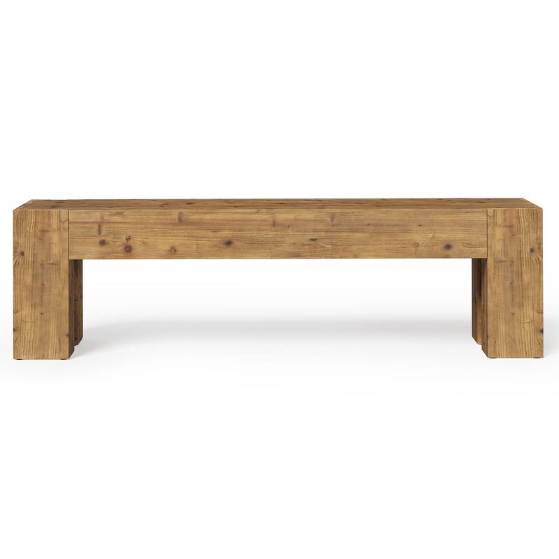 Solid Wood TV Stand, 63" Extra Long Media TV Consoles Table for Living Room Gaming Entertainment Center for TVs up to 75 Inches