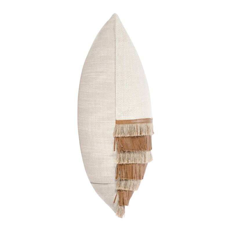 Villa by Classic Home Casa 20" Chestnut Cotton Throw Pillow