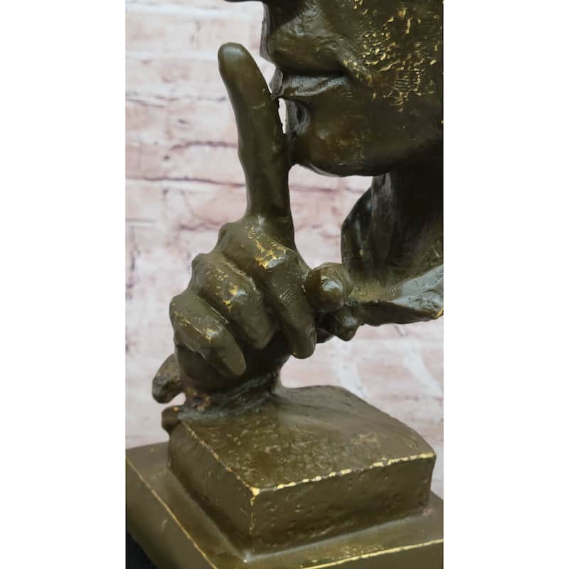 Abstract Silence Bronze Sculpture – Dali Modern Art Decor