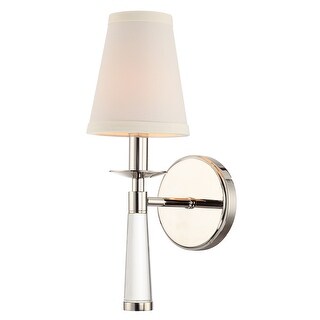 Baxter 1 Light Polished Nickel Sconce - 5'' W x 15'' H x 7'' D