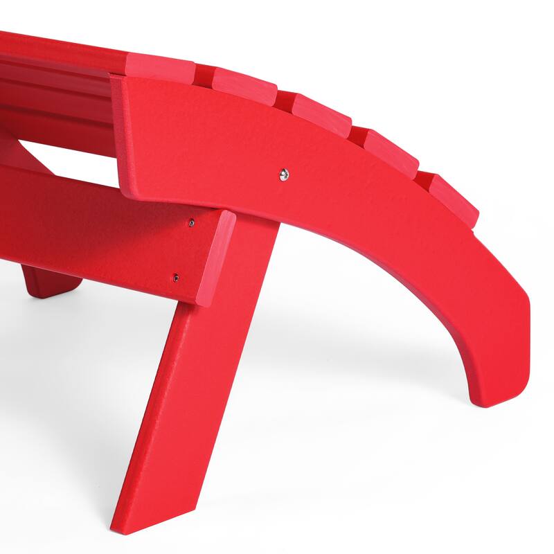 Polytrends Altura Outdoor Adirondack Folding Ottoman
