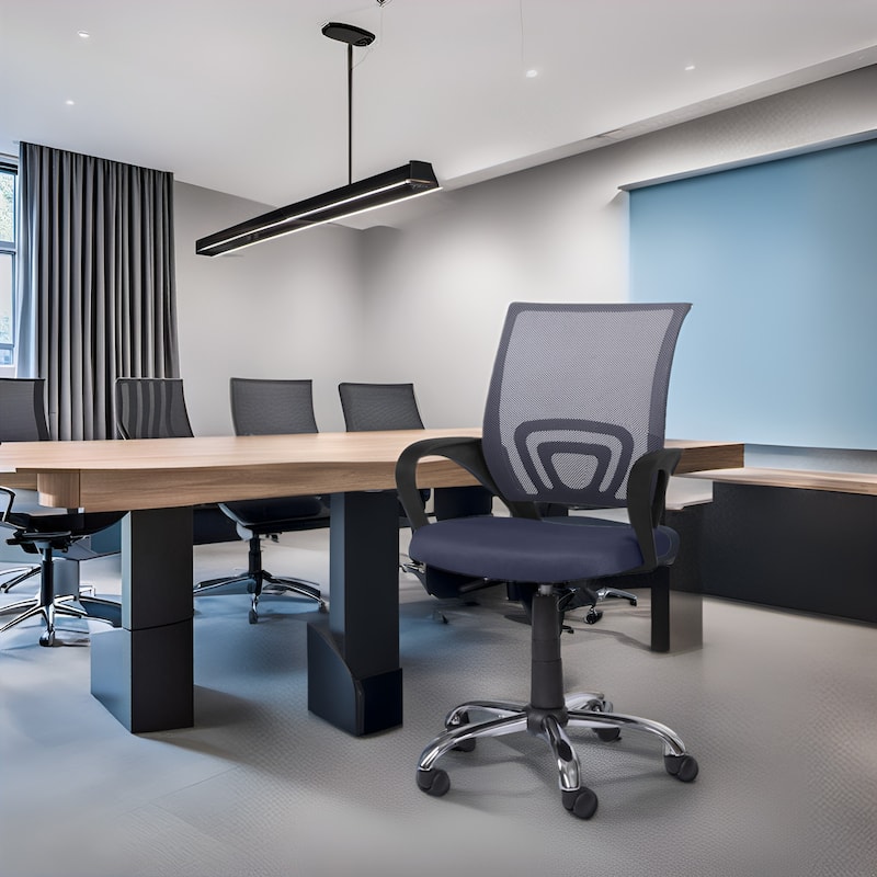 Ergonomic Home Office Desk Chair with Adjustable Lumbar Support