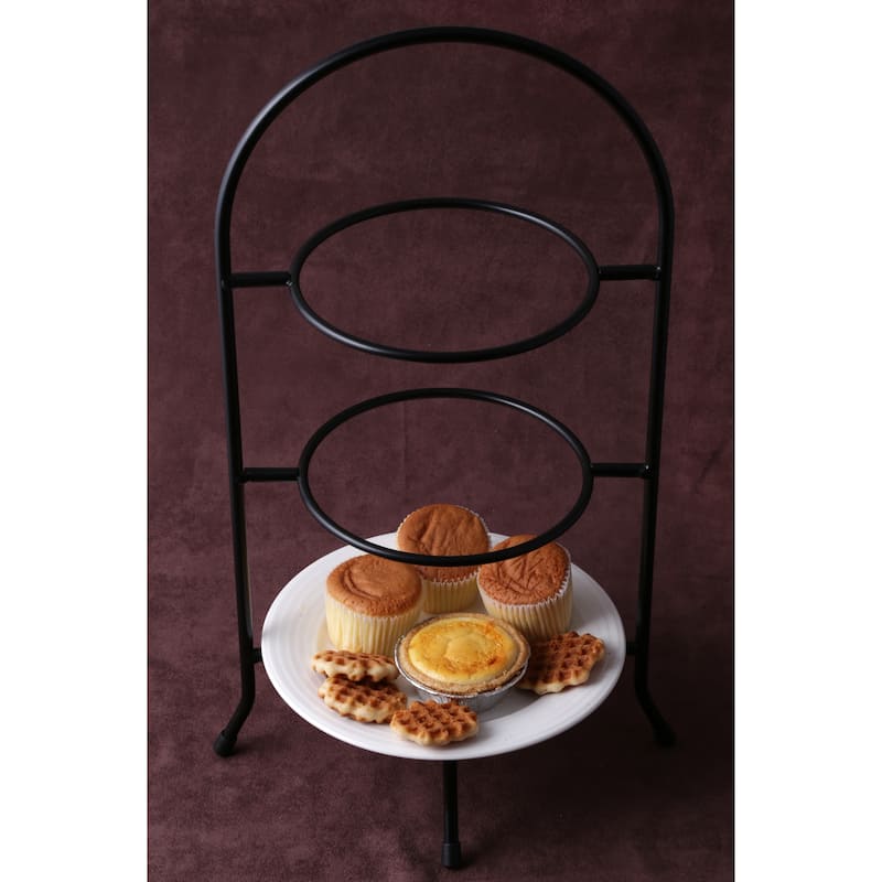 Creative Home Iron Works 3-Tier Metal Dessert Rack, Cake Stand, Dessert Cupcake Tea Party Serving Platter Stand
