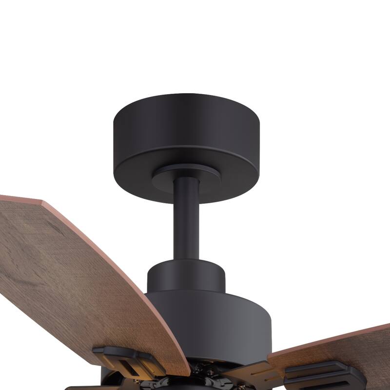 52-inch Farmhouse Ceiling Fan with Light and Remote(5 Reversible Blades）