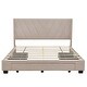 preview thumbnail 2 of 26, Nestfair Queen Size Linen Upholstered Platform Bed with 3 Drawers