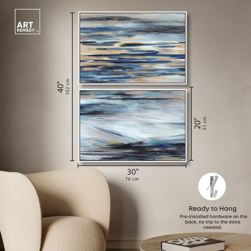 Endless Sea Canvas Set of 2 by Art Remedy