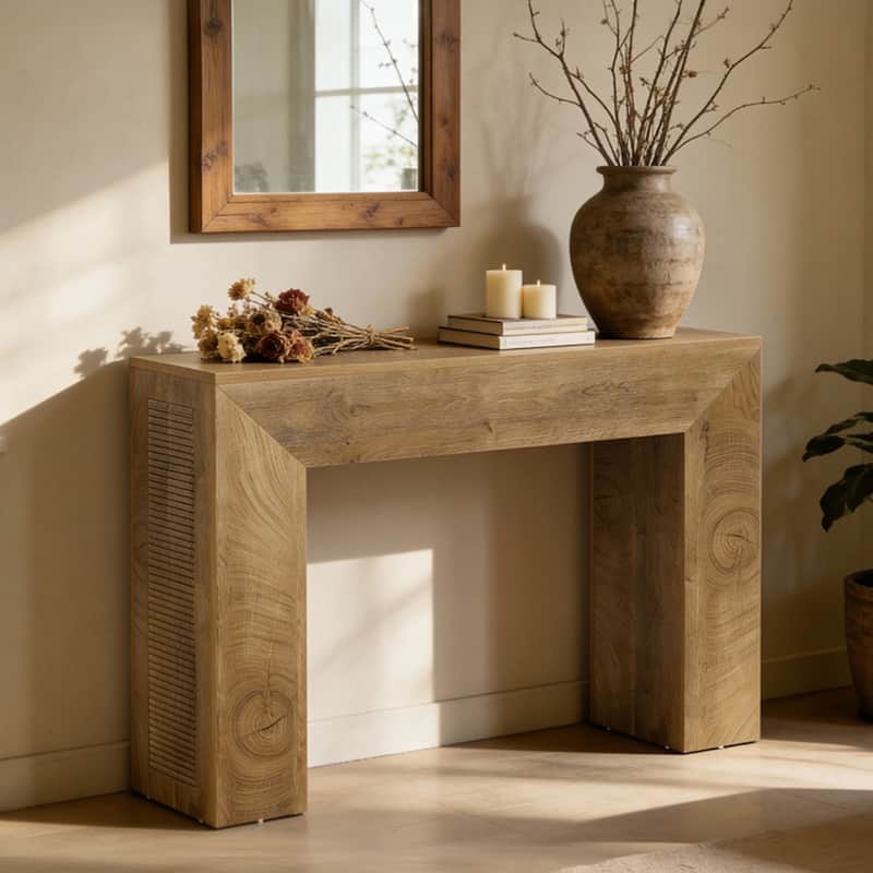 Wood Entryway Console Table, Sofa Table Behind Couch, Living Room Hallway Entrance Foyer
