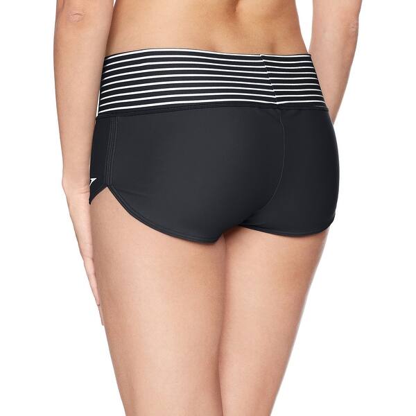 Shop Speedo Black White Women S Size Medium M Boy Shorts