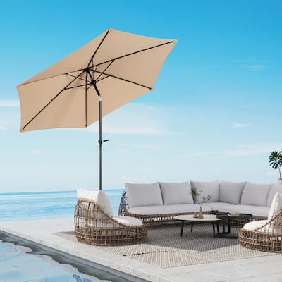 Topcraft 9ft Metal Tiltable Market Umbrella