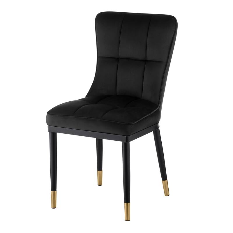 Modern Velvet Upholstered Dining Chairs, Set of 2/4 - 35.8"H x 18.9"W x 23.2"D