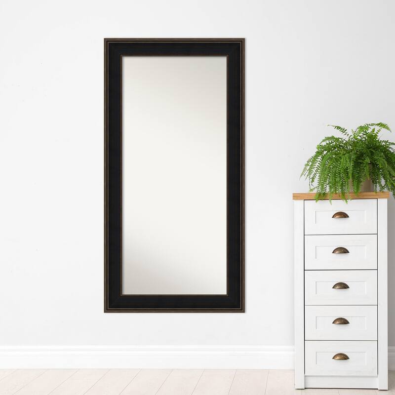 Wall Mirror Choose Your Custom Size-Oversized, Mezzanine Espresso Wood