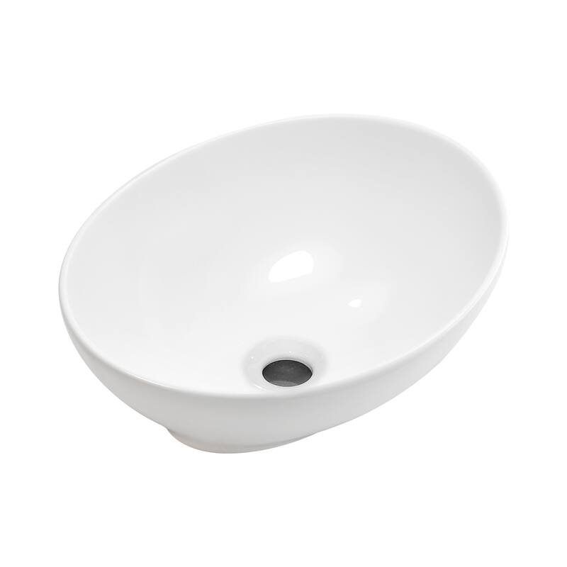 GDFStudio - Rosdale Modern Ceramic Vessel Sink with Above-Counter Design