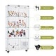 preview thumbnail 65 of 165, Glass Display Cabinet with Doors & Locks, Acrylic Shelves, Floor Standing Storage Showcase for Home or Office