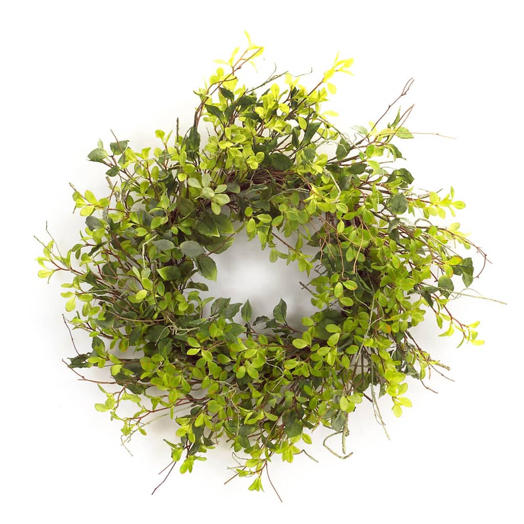 Oversized Mixed Foliage Twig Wreath 30"D