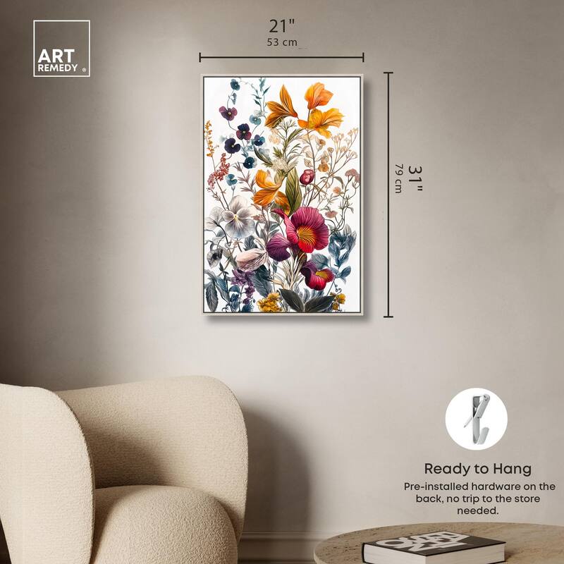 Iris Indigo II Canvas by Art Remedy