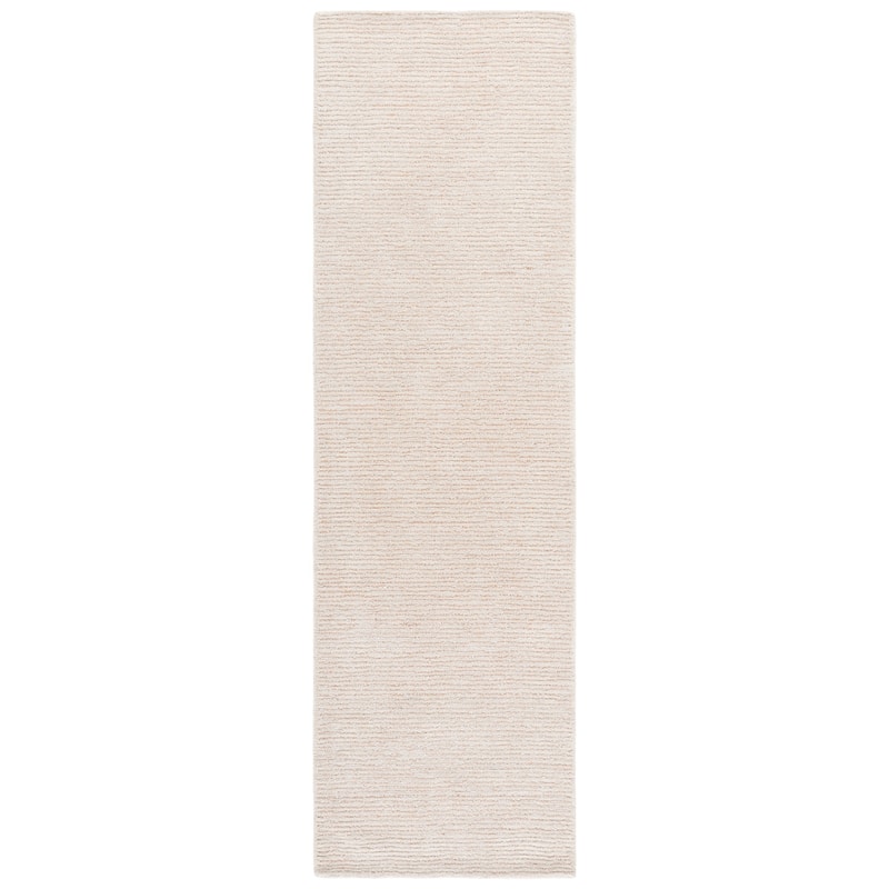 SAFAVIEH Handmade Abstract Rumena Contemporary Rug - 2'3" x 8' Runner - Ivory/Beige