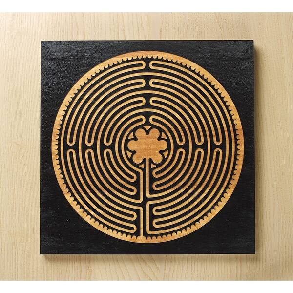 Chartres Cathedral Labyrinth - Tabletop Size - Laser Carved Wood - 12 ...