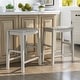 preview thumbnail 9 of 18, Tarala Farmhouse Counter Height Stool (Set of 2) by Furniture of America Antique White