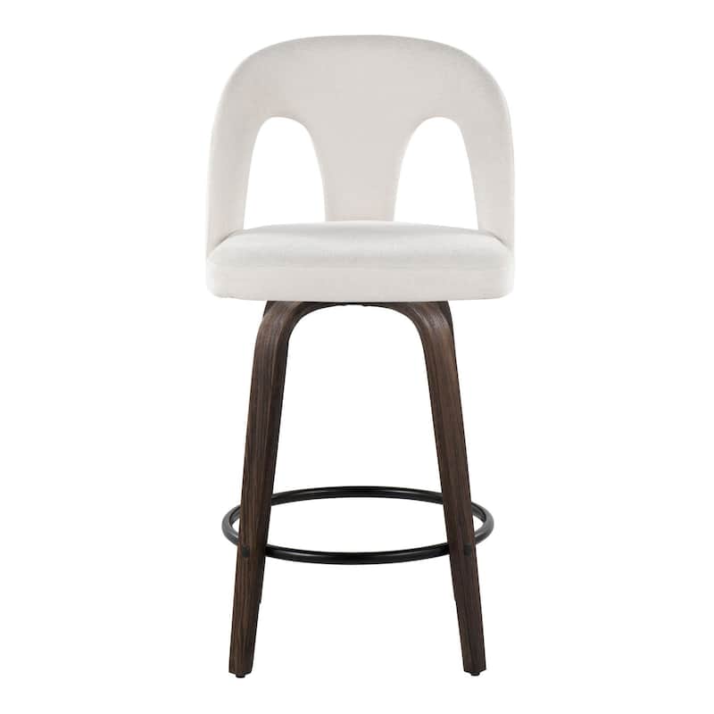 Ava Upholstered 26" Fixed-Height Counter Stool - Set of 2