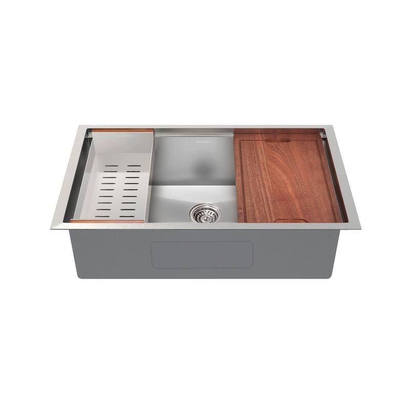 Swiss Madison SM-KU750 Rivage 33" Undermount Single Basin Stainless - Stainless Steel