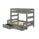 preview thumbnail 6 of 21, Max and Lily Farmhouse Twin over Full Bunk Bed with Storage Drawers